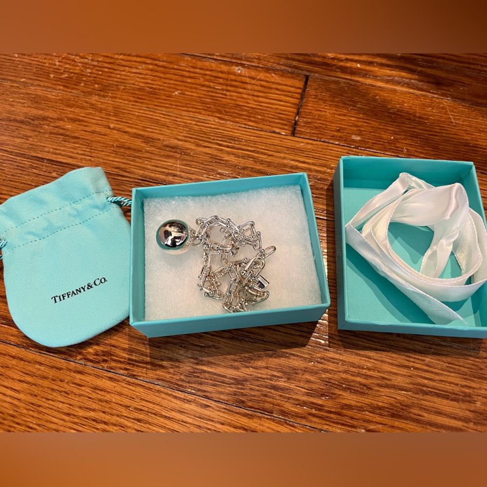 Tiffany and co silver hardwear double wrap bracelet never worn
